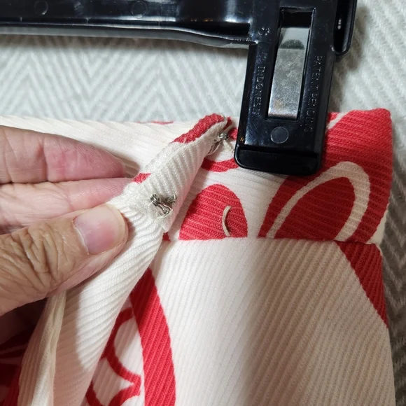 Vintage Wrap Skit Medium Cutom Made Pink And Cream A-Line Skirt See Pictures - Picture 8 of 12